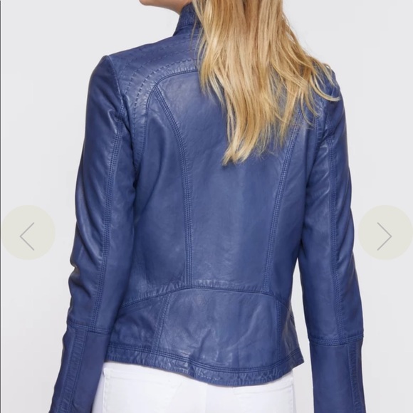 NWOT OVERLAND Azura Washed Lambskin Leather Jacket Size S - Picture 4 of 7